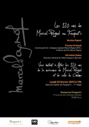 Carton d'Invitation 120ans de Marcel Pagnol au Fouquet's